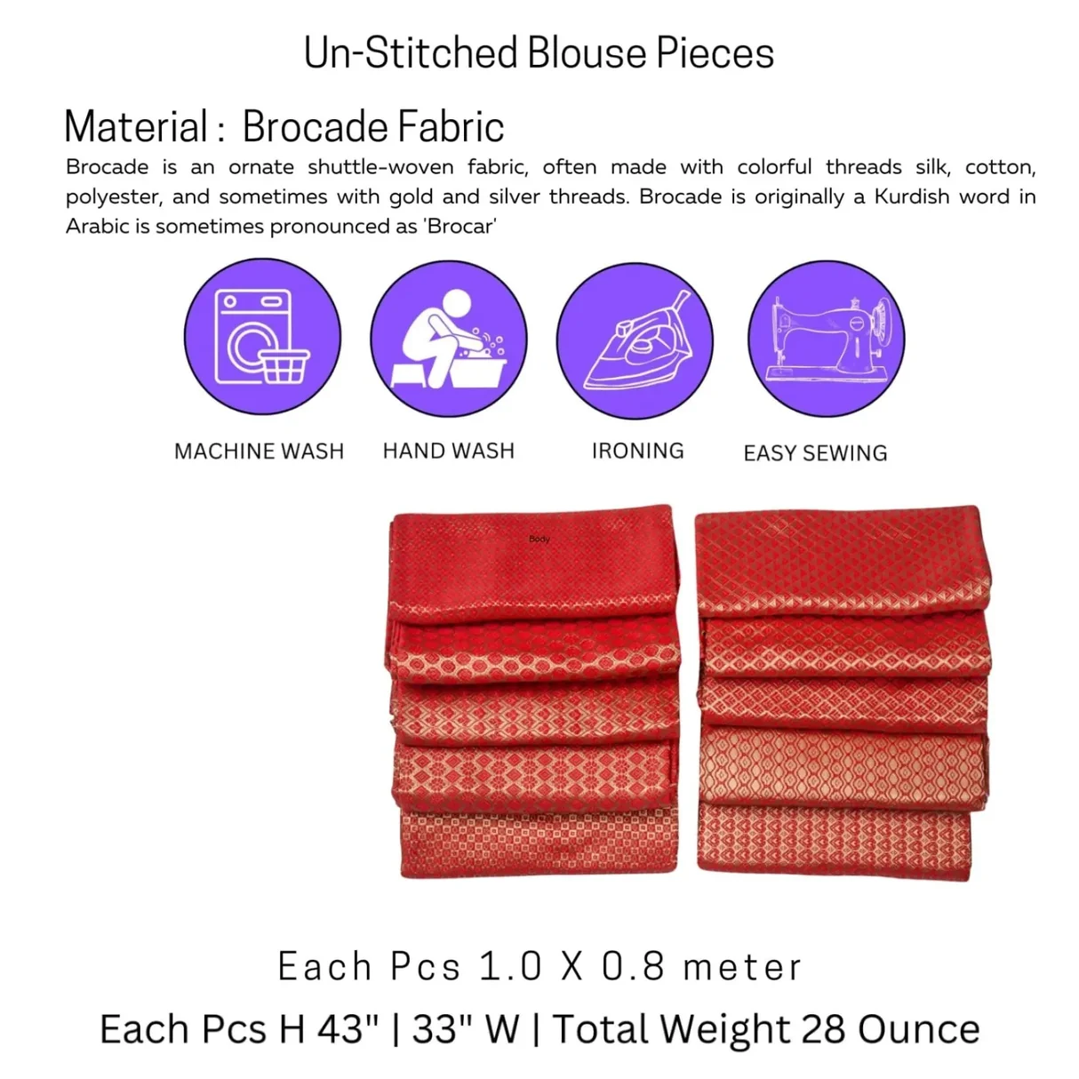 Brocade Blouse Pieces