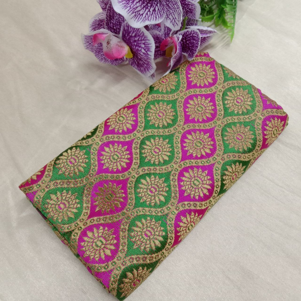 Multicolour Brocade Blouse Pieces